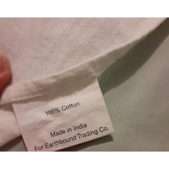 Earthbound Trading co Tablecloth/ Topper Note Floral 100% Cotton - Picture 9 of 11